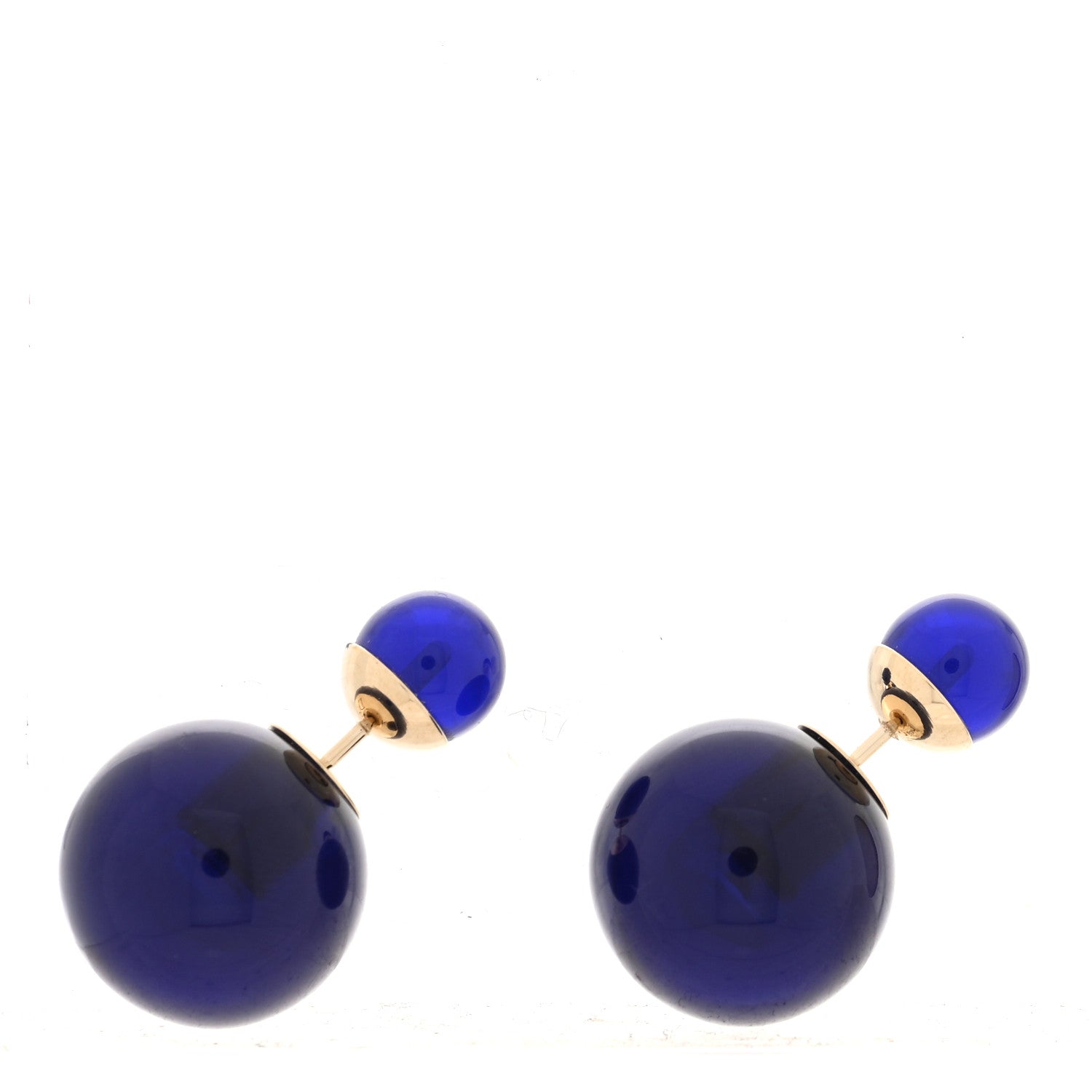 Christian Dior Mise En Dior Tribal Earrings Navy 1 of 4