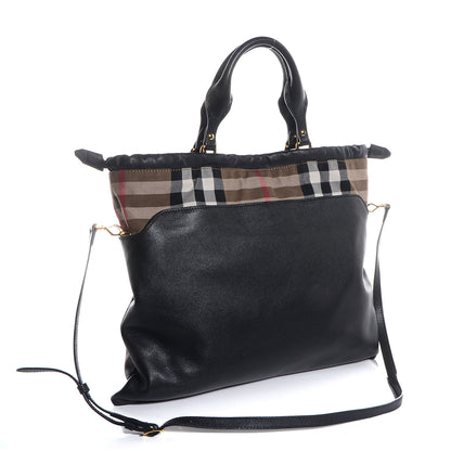 Burberry Calfskin House Check Big Crush Black 5 of 12