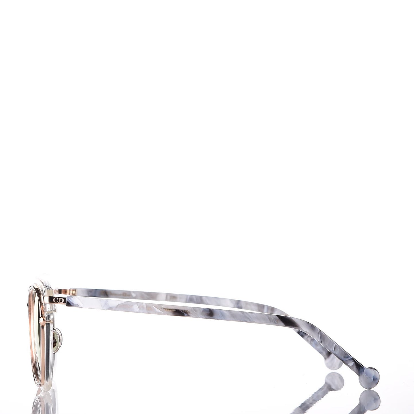 Origins2 Round Marble Sunglasses Rose Gold