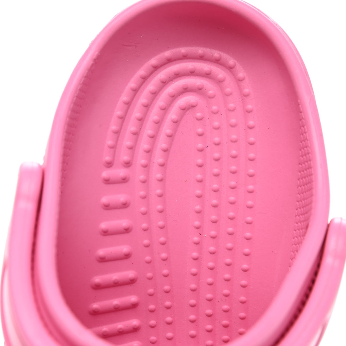 X CROCS Rubber Textured Womens Platform Sandals 35 Rose Bonbon
