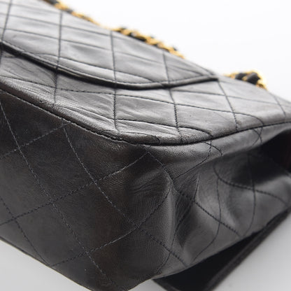 Chanel Lambskin Quilted Medium Double Flap Black 14 of 17