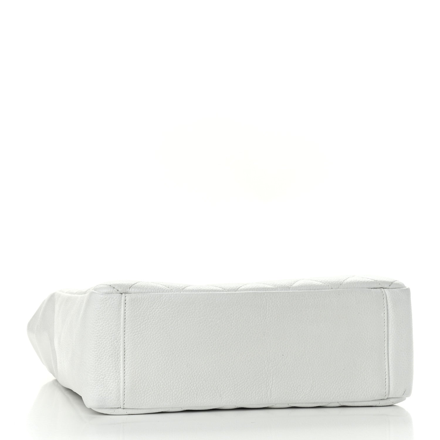Chanel Caviar Petit Shopping Tote PST White 3 of 15