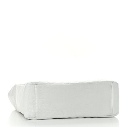 Chanel Caviar Petit Shopping Tote PST White 3 of 15