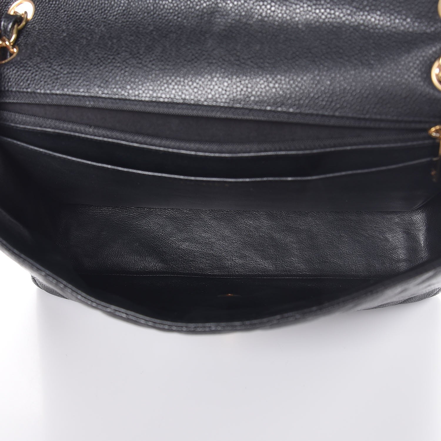 Chanel Caviar Quilted Maxi Single Flap Black 6 of 8