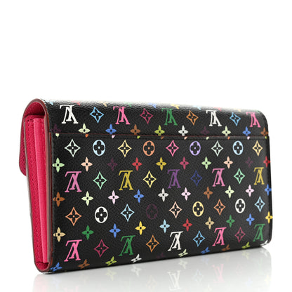 Louis Vuitton Monogram Multicolor Sarah Wallet NM Black Grenade 3 of 11
