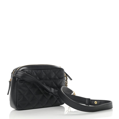 Chanel Calfskin Quilted Small Camera Case Black 3 of 11