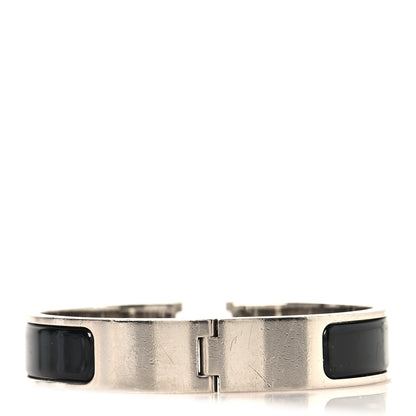 Hermes Enamel Narrow Clic Clac H Bracelet PM Black 3 of 4