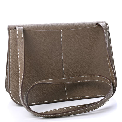 Hermes Taurillon Clemence Halzan 25 Etoupe 2 of 4