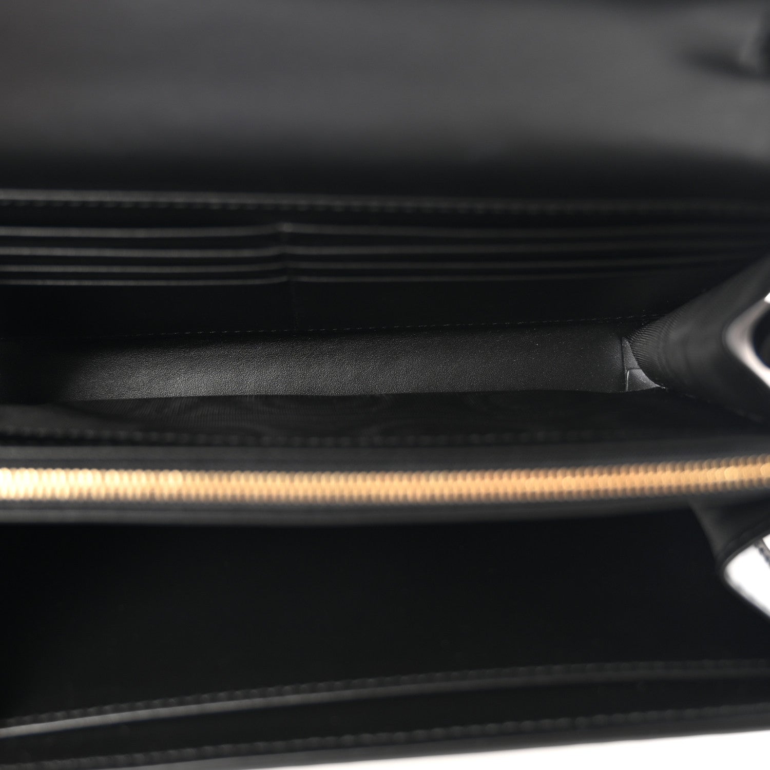 Gucci Calfskin GG Debossed Chain Wallet Black 5 of 10