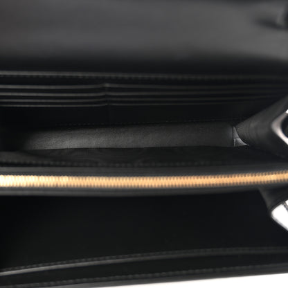 Gucci Calfskin GG Debossed Chain Wallet Black 5 of 10