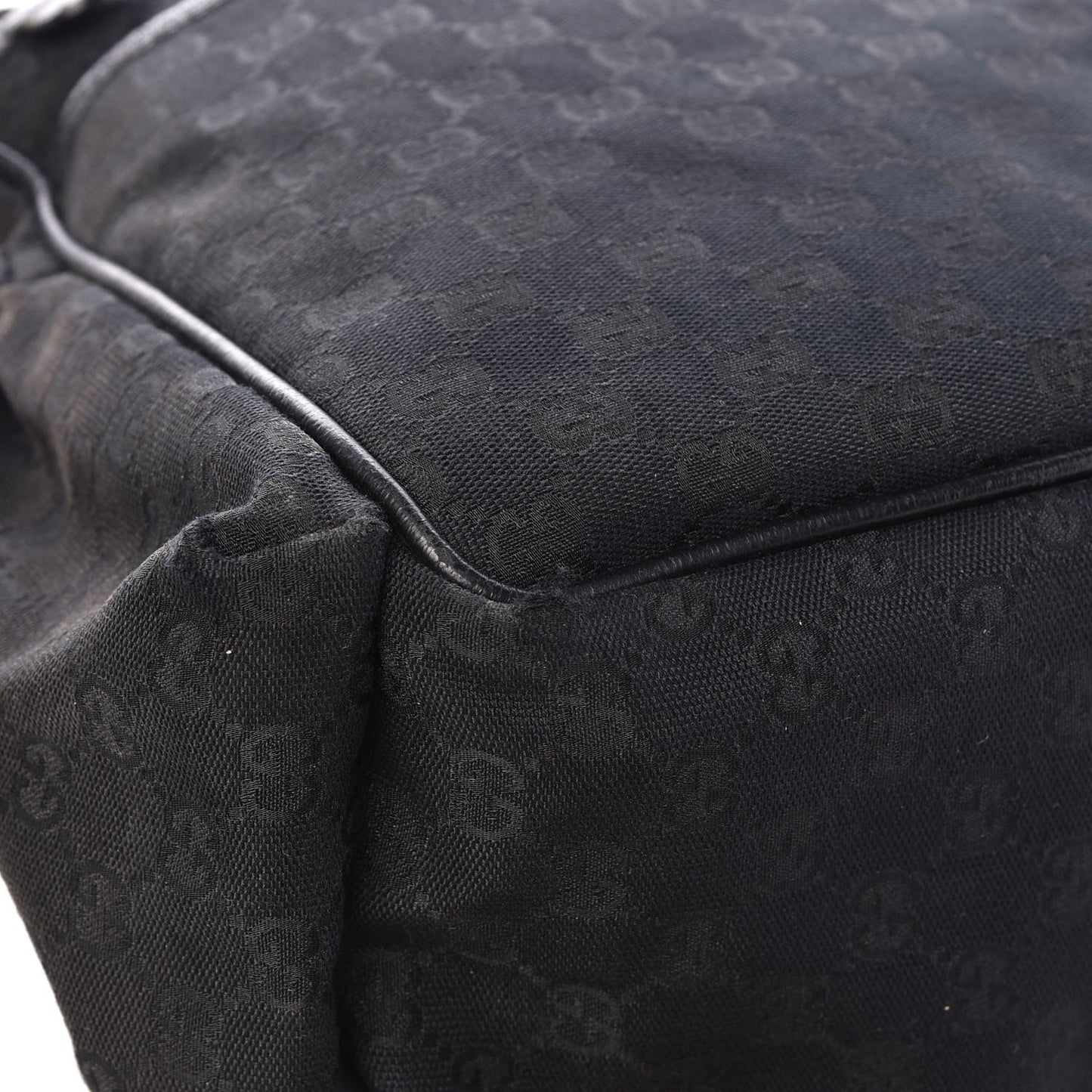 Monogram Large Diaper Bag Black