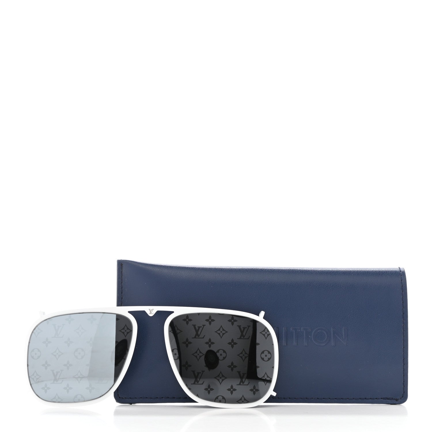 Louis Vuitton Monogram Satellite Clip-On Lenses White 4 of 4