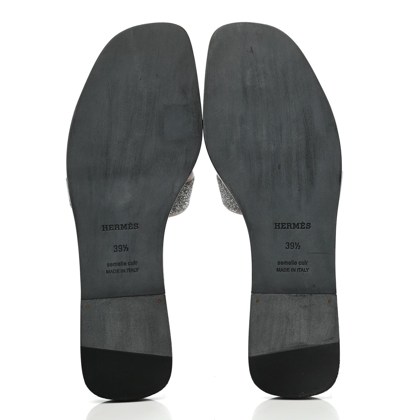 Suede Goatskin Crystal Powder Oran Sandals 39.5