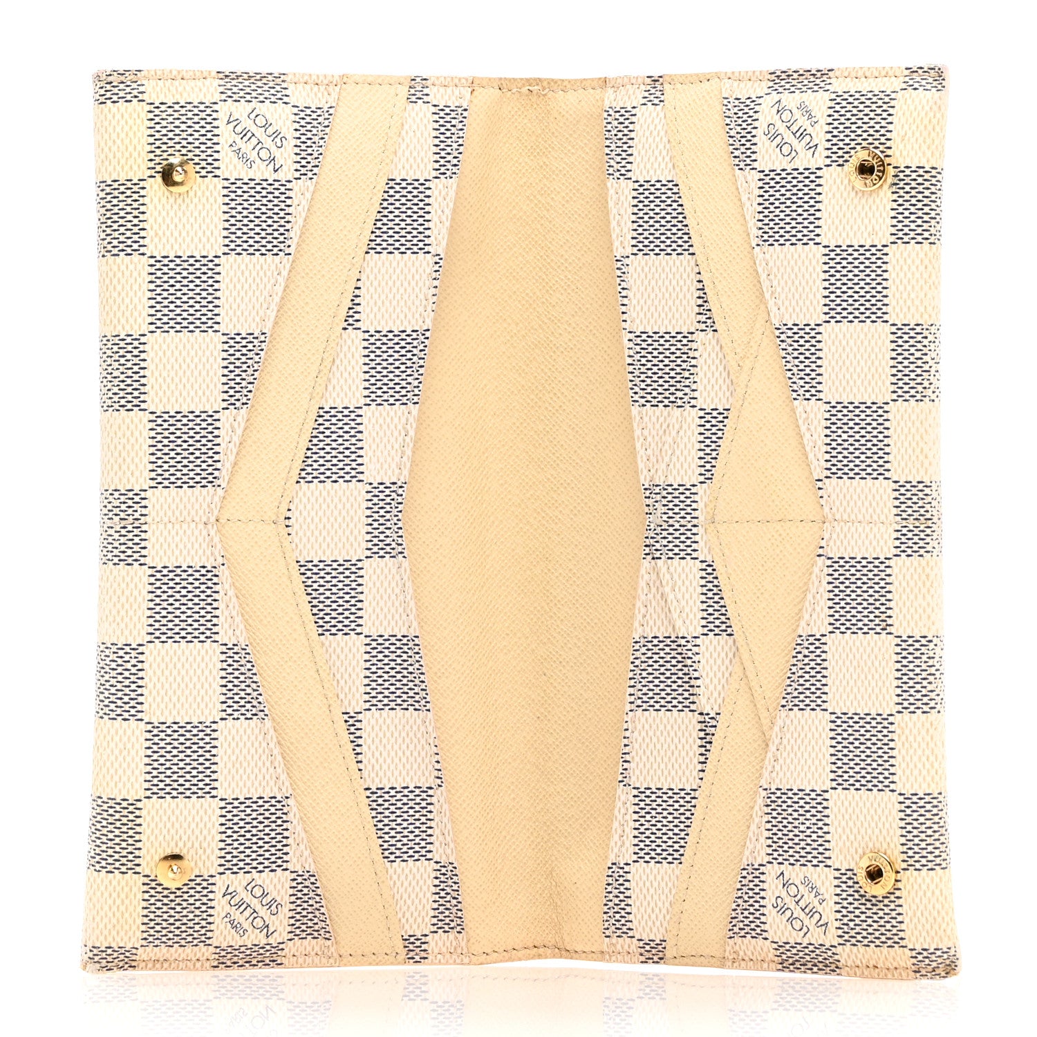 Louis Vuitton Damier Azur Long Origami Wallet 5 of 11