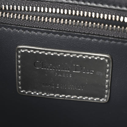 Christian Dior Metallic Patent Micro-Cannage 30 Montaigne Flap Bag Silver 6 of 9