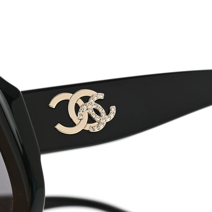 Chanel Acetate Oval CC Sunglasses 5468-B Black 8 of 10