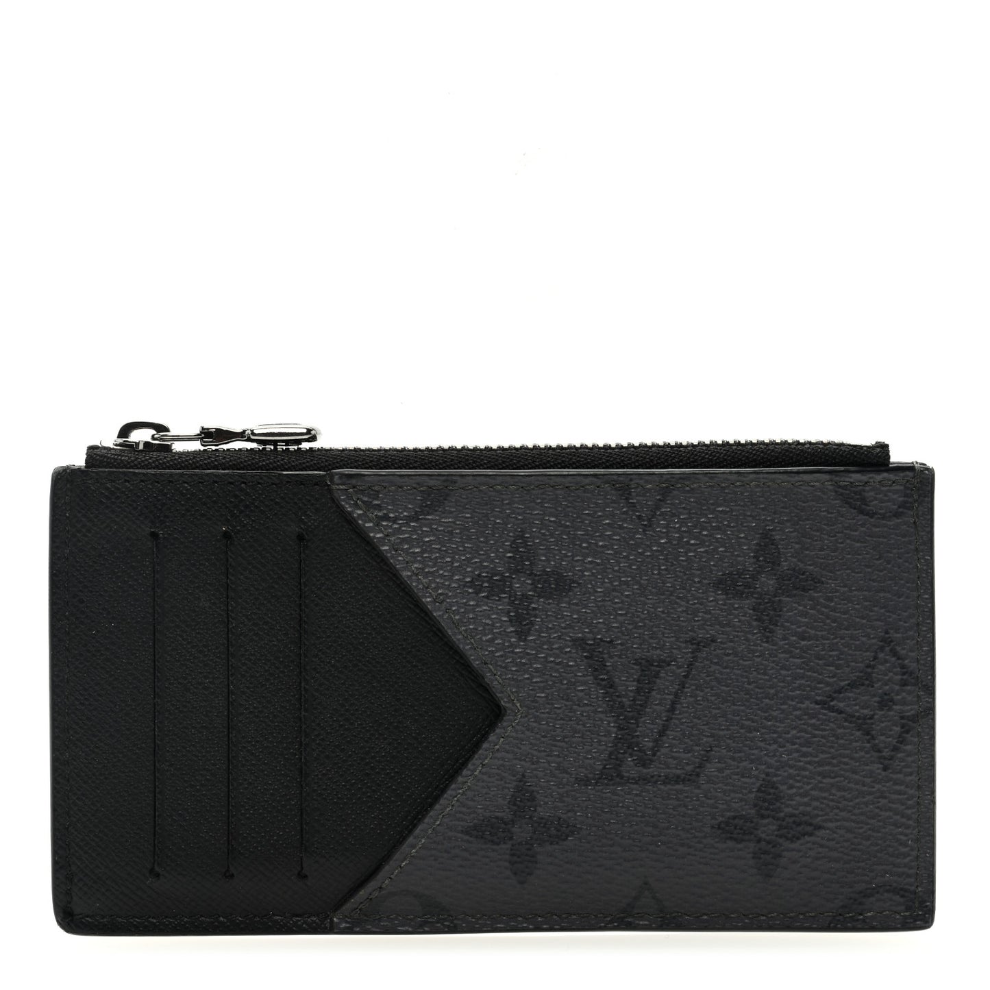 Reverse Monogram Eclipse Taiga Coin Card Holder