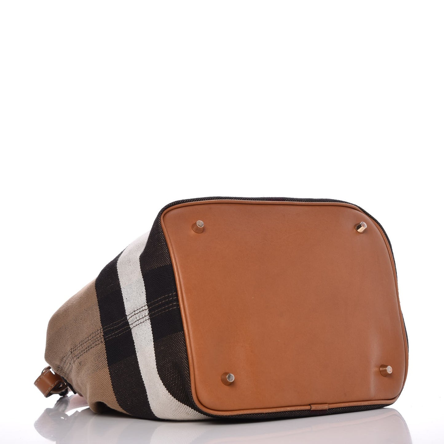 Canvas Mega Check Medium Ashby Hobo Saddle Brown