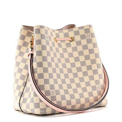 Louis Vuitton Damier Azur Neonoe MM Eau De Rose 3 of 12