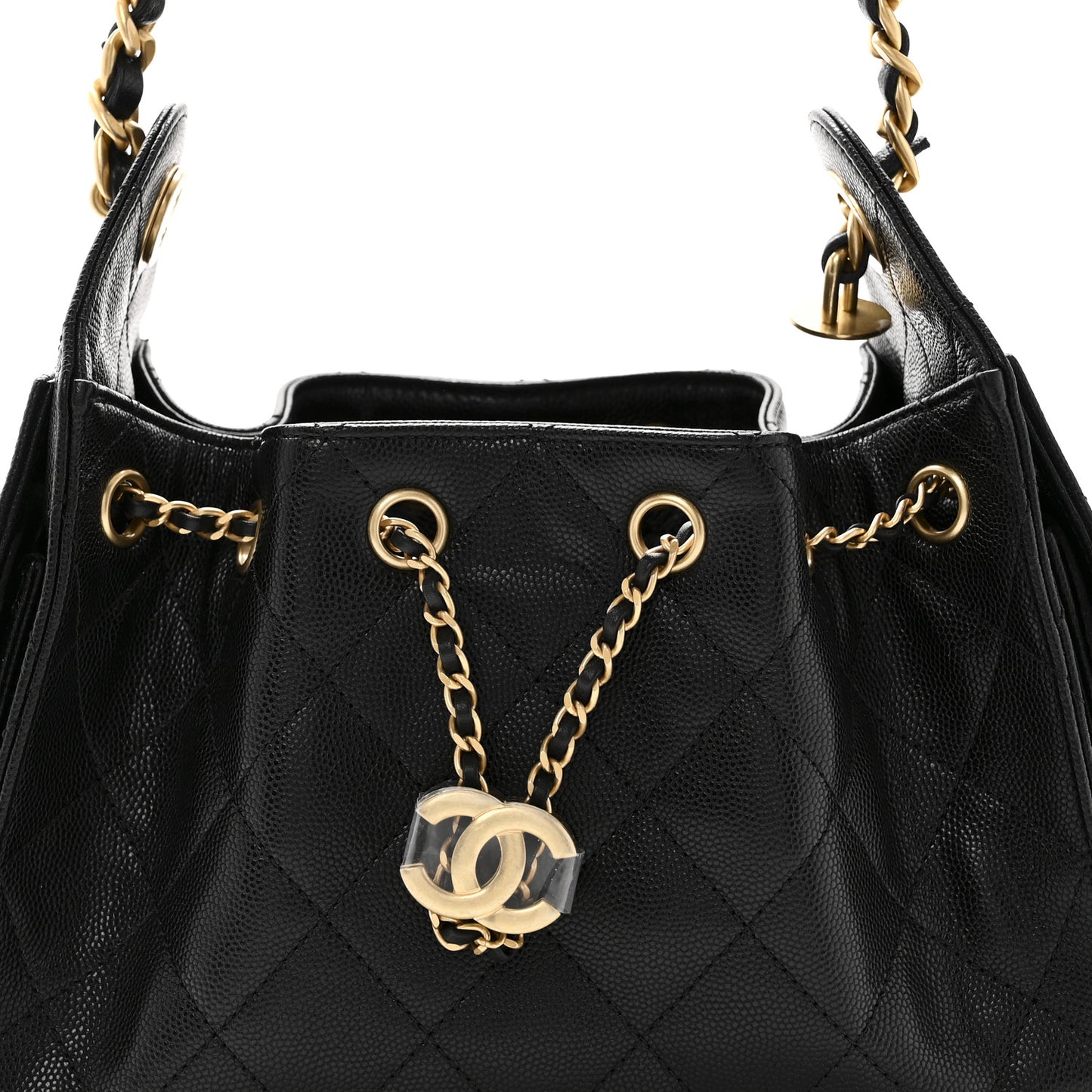 Caviar Quilted Mini Chanel 25 Handbag Black
