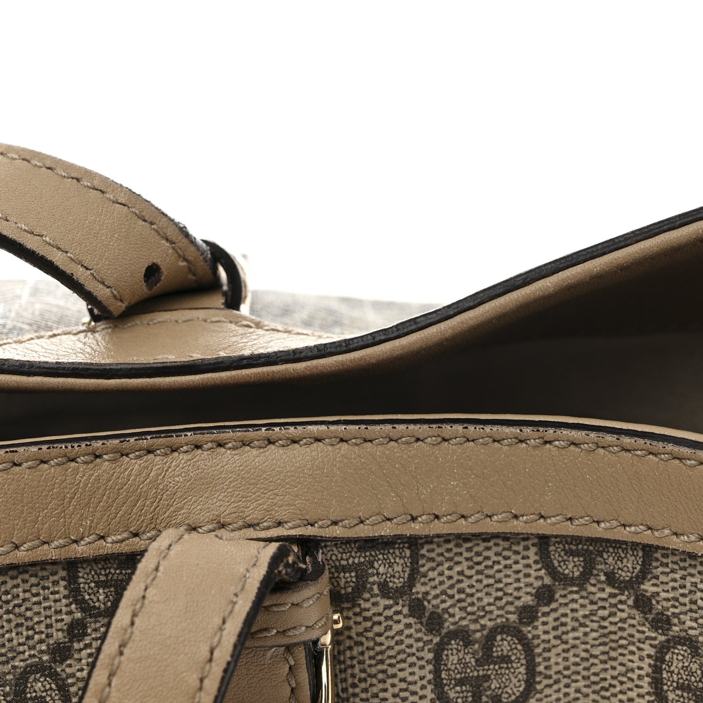 GG Supreme Monogram Medium Nice Tote Beige