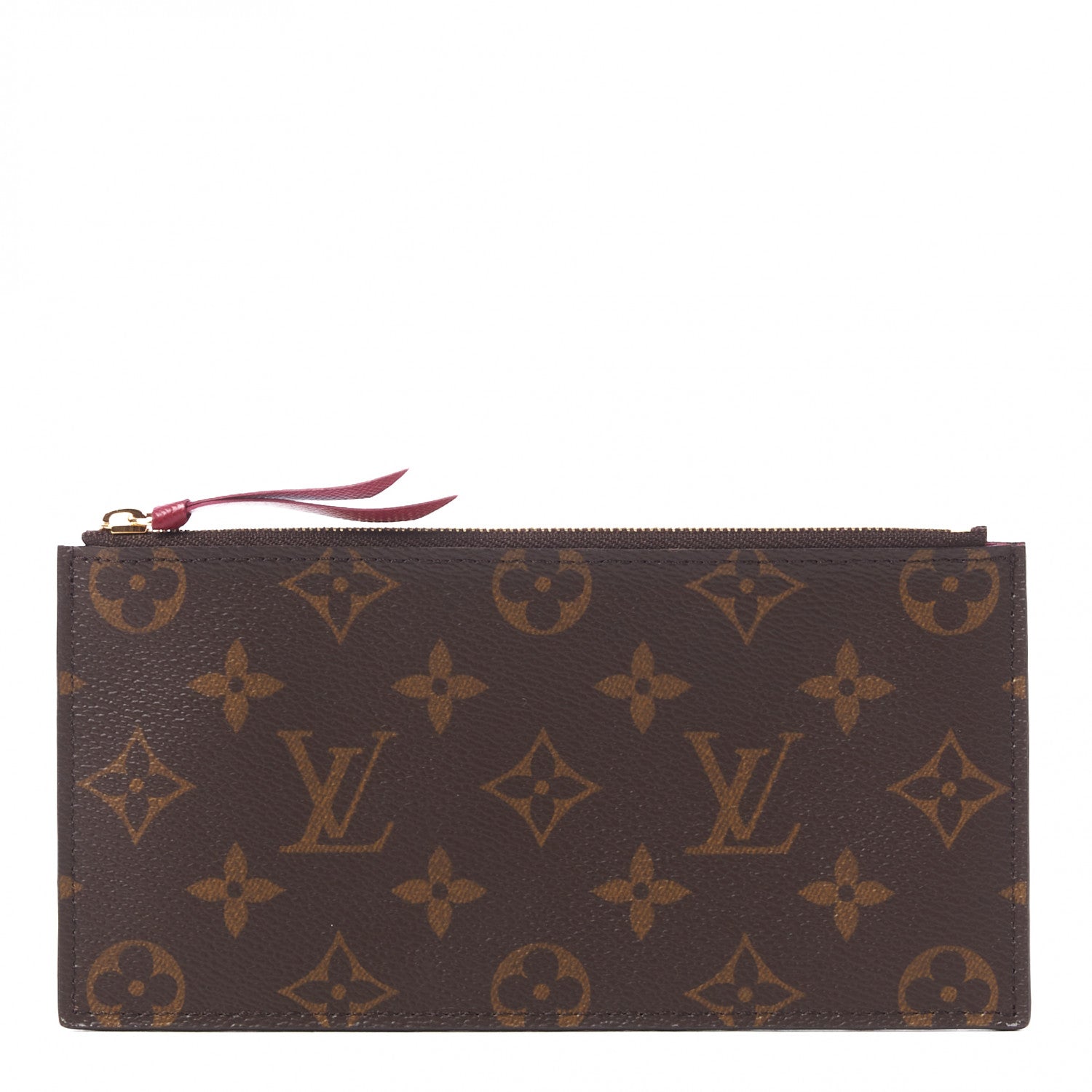 Louis Vuitton Monogram Felicie Chain Wallet Zippered Insert Fuchsia 1 of 7