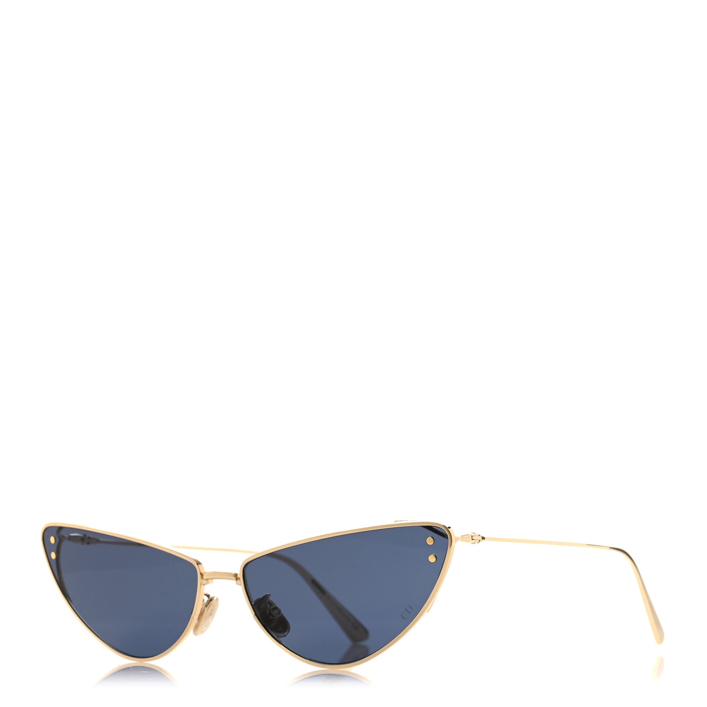 Cat Eye Miss Dior B1U Sunglasses Blue Light Gold