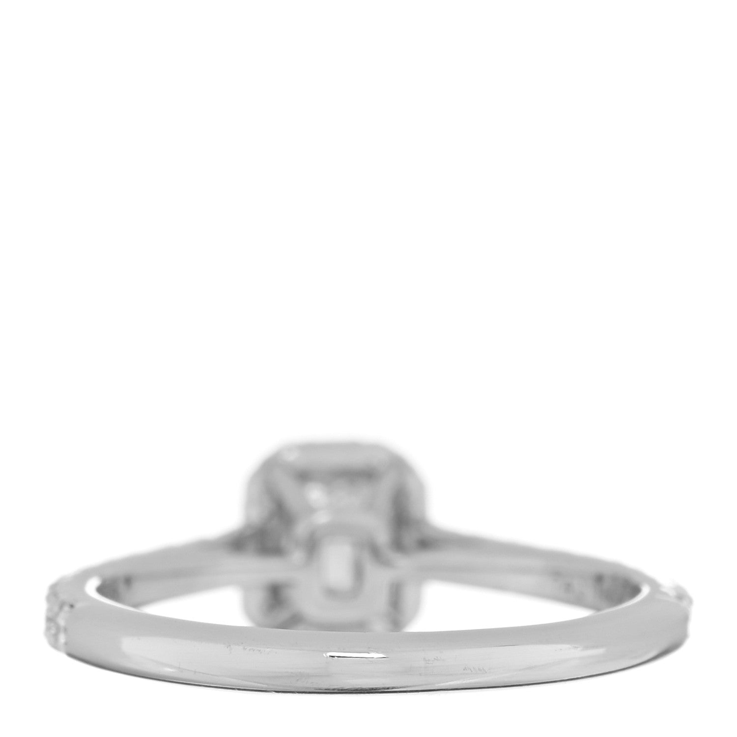 Tiffany Platinum Diamond .21ct Soleste Emerald Cut Engagement Ring 47 4 3 of 4