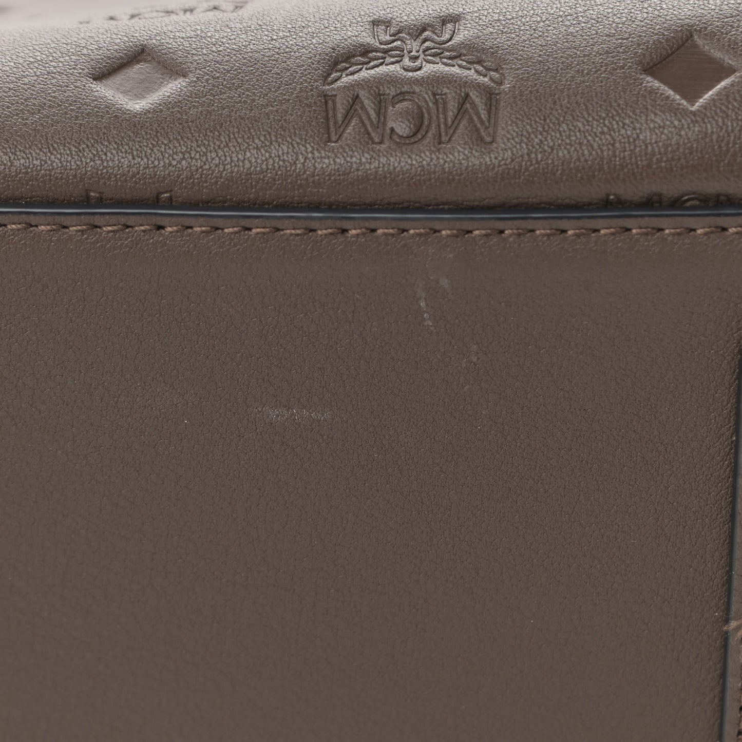 Calfskin Ottomar Monogram Medium Essential Tote Chestnut