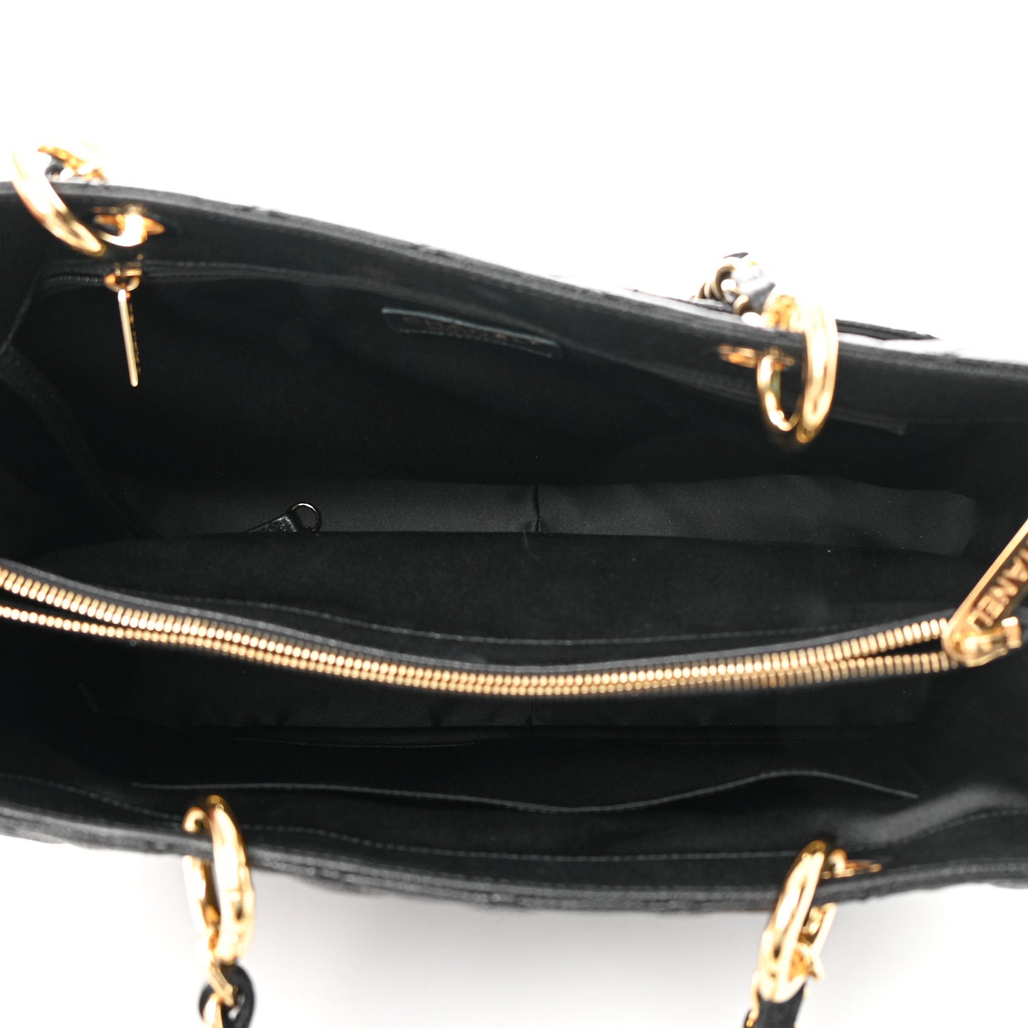 Caviar Quilted Grand Shopping Tote GST Black