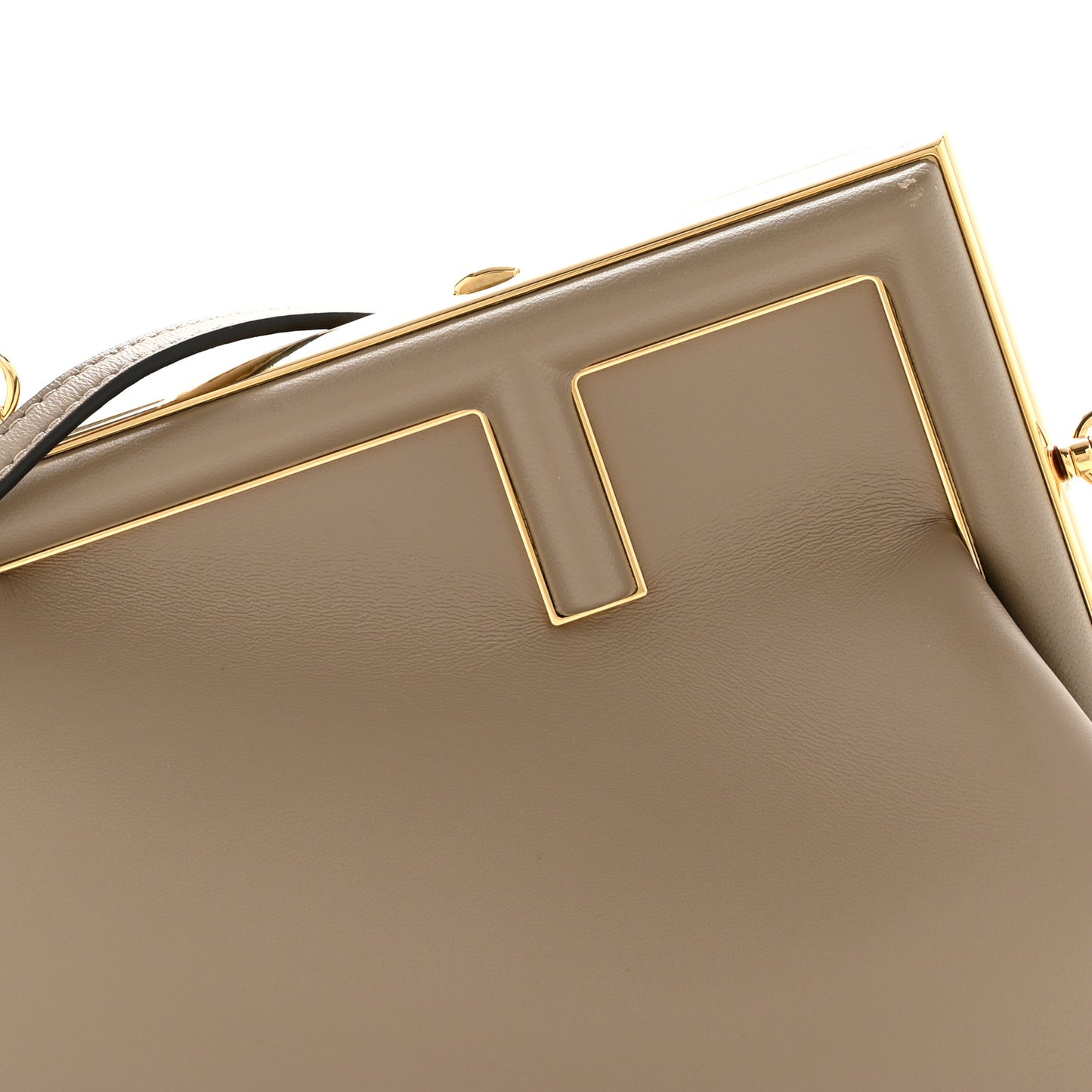Shiny Nappa Small Fendi First Dove Gray