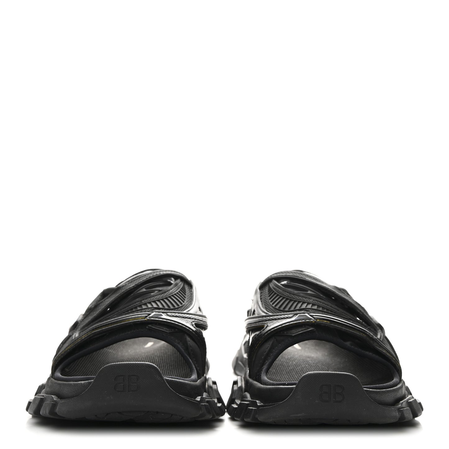 Rubber Track Slide Sandals 41 Black