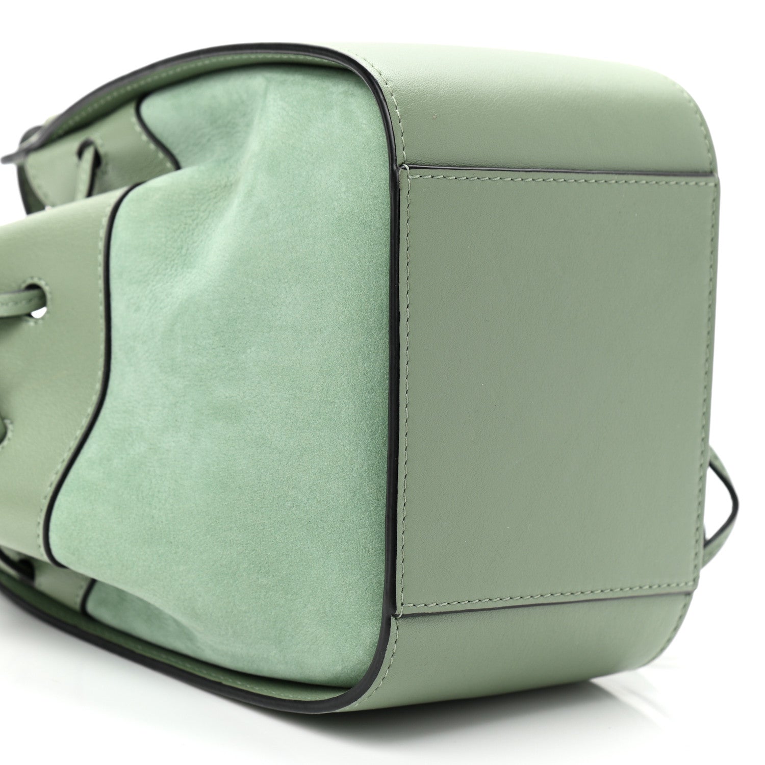 Loewe Calfskin Nubuck Mini Hammock Shoulder Bag Light Green 9 of 10