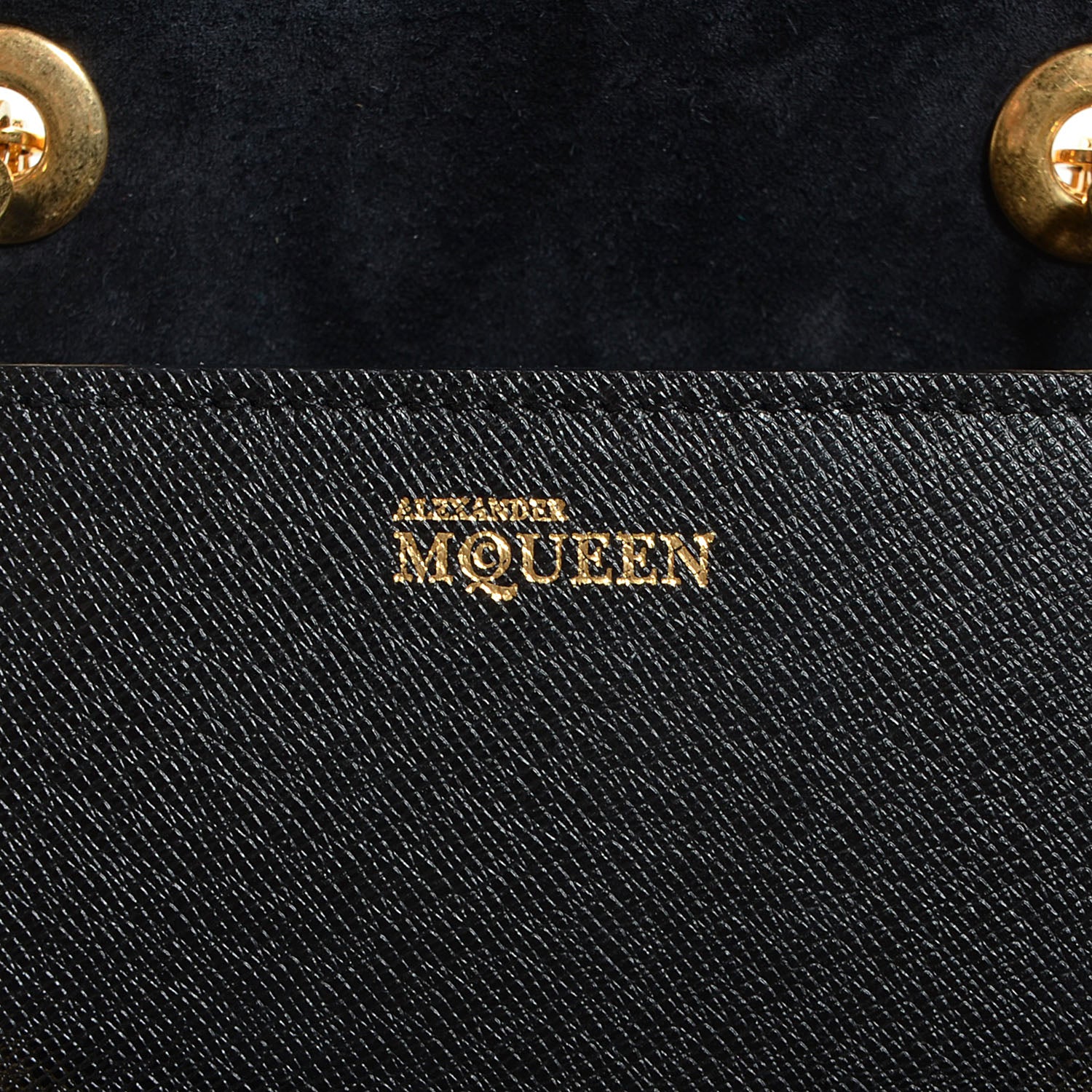 Alexander McQueen Saffiano Mini Heroine Chain Satchel Black 9 of 9