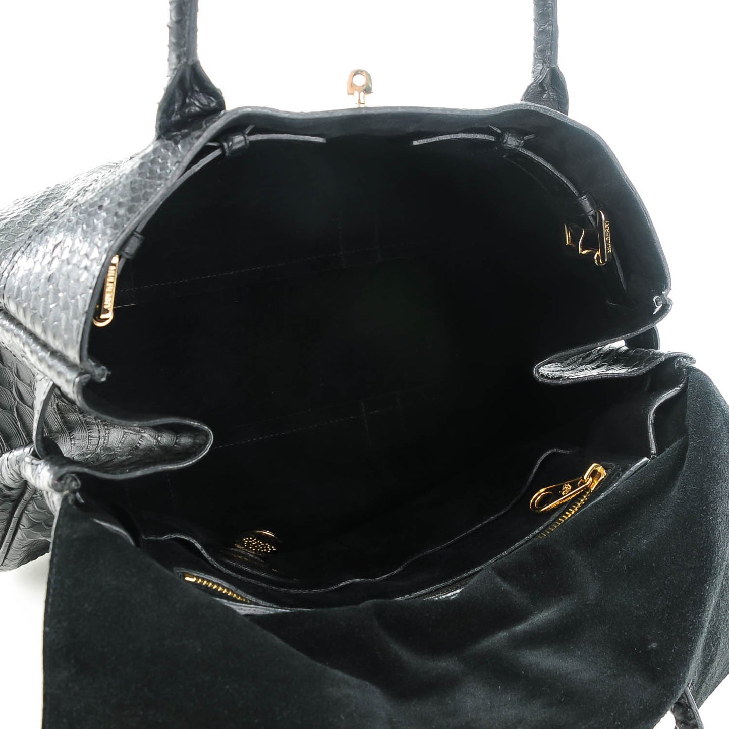 Silky Snake Print Bayswater Black