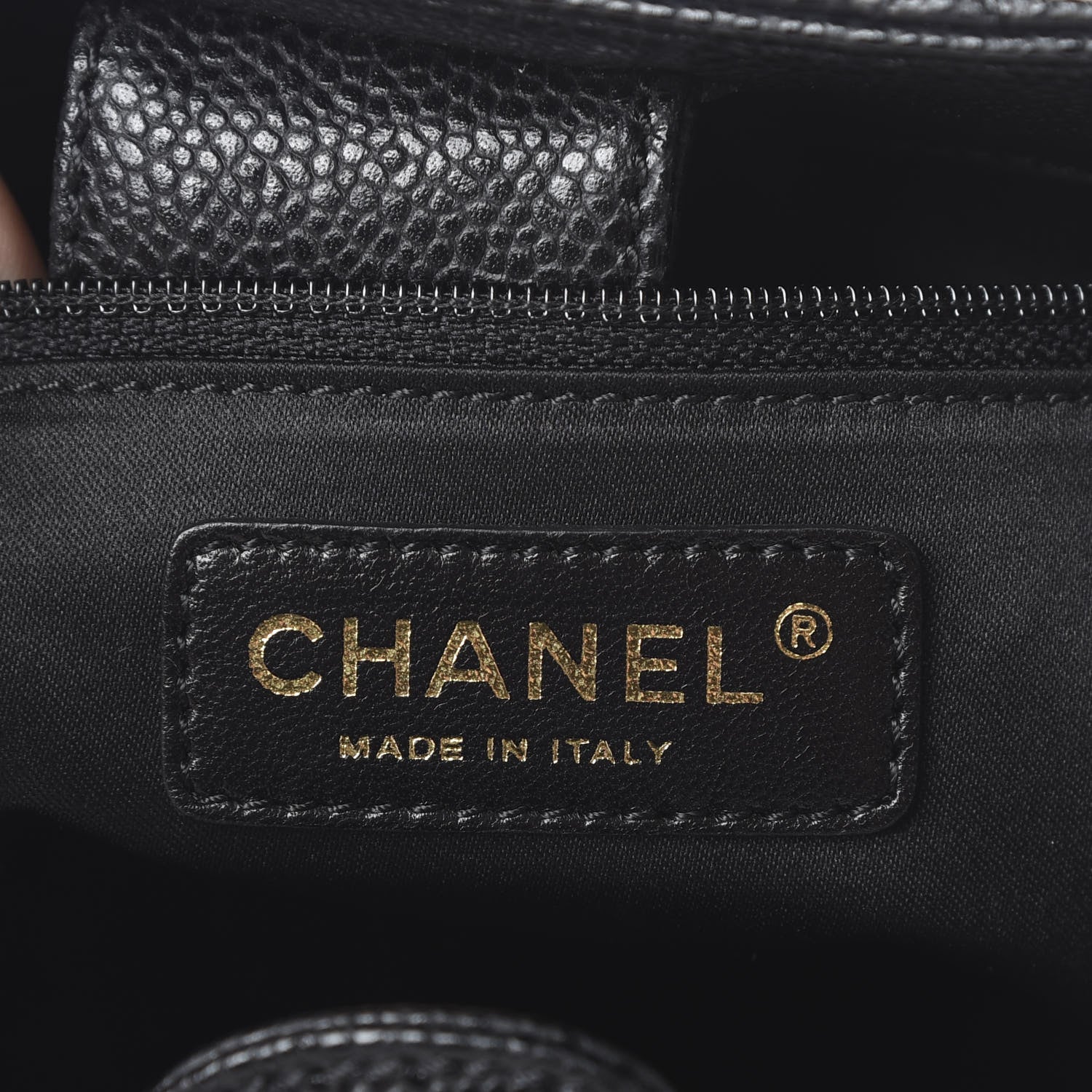 Chanel Caviar Quilted Petit Shopping Tote PST Black 5 of 11