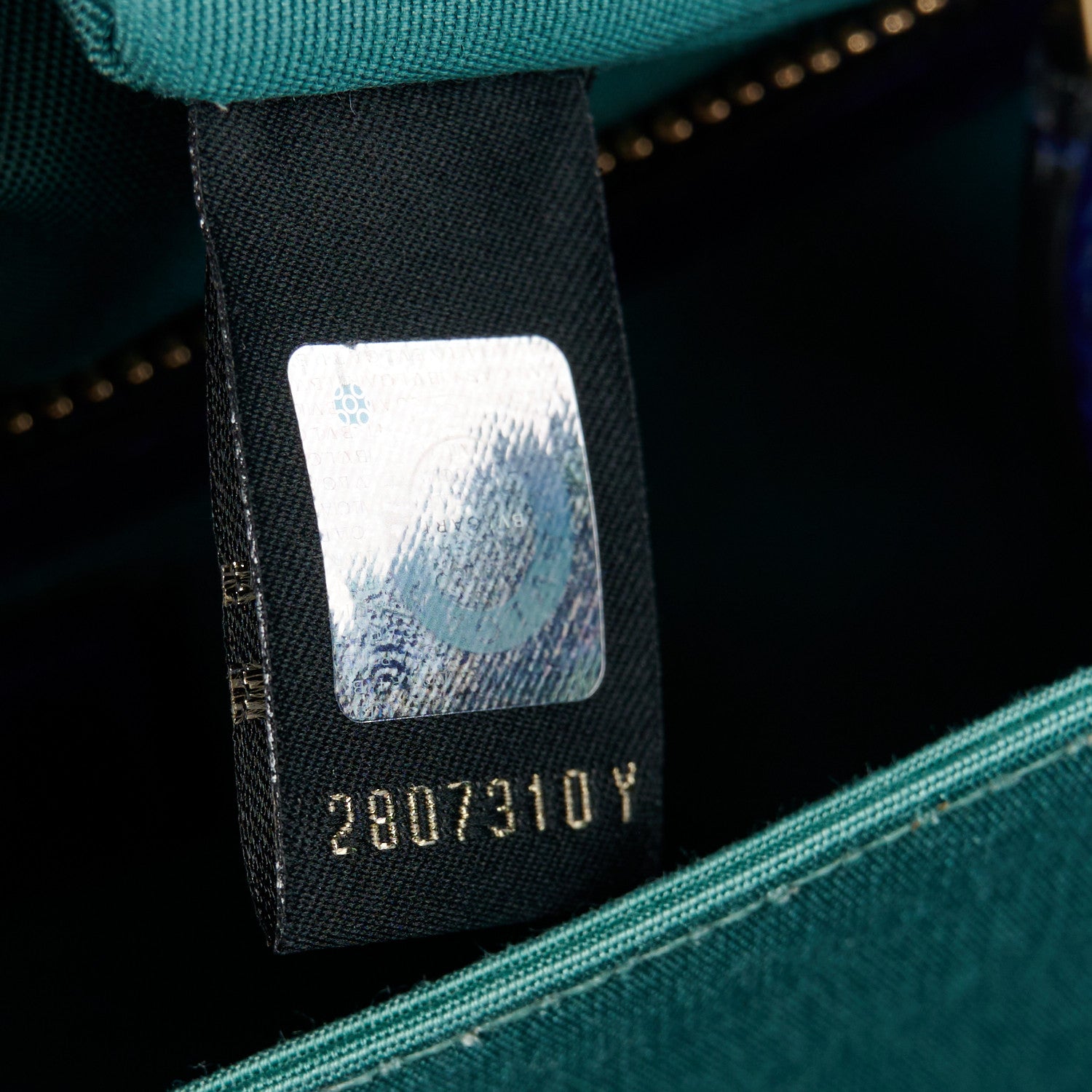 Bulgari Calfskin Large Serpenti Forever Top Handle Blue 9 of 13