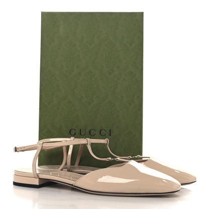 Gucci Vernice Crystal Double G Ballet Flat 41 Skin Rose 9 of 9