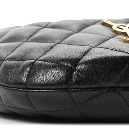 Saint Laurent Lambskin Quilted Icarino Bag Black 8 of 10