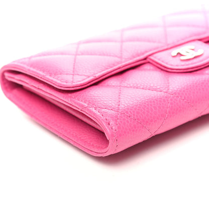 Chanel Caviar Quilted Small Flap Wallet Pink 8 of 10