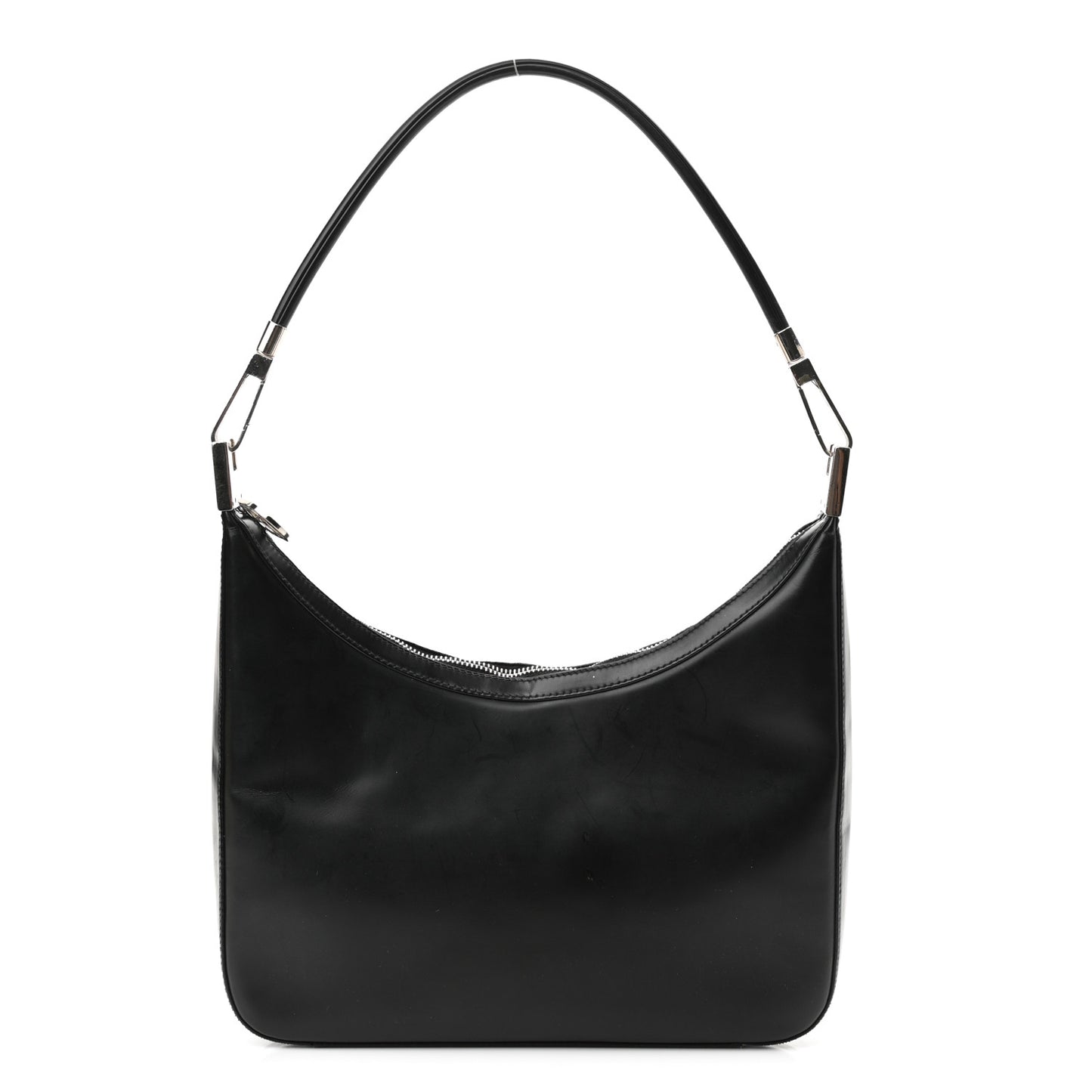 Calfskin Interlocking G Shoulder Bag Black