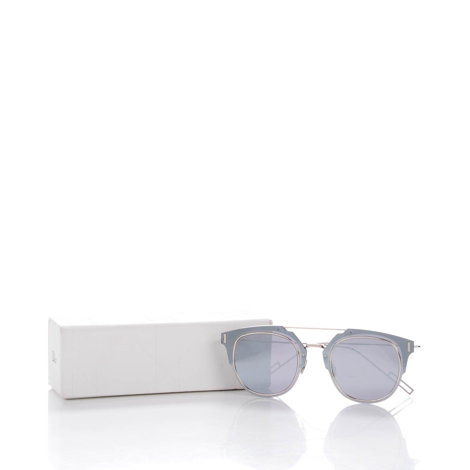 Christian Dior Composit 1.0 Round Sunglasses Silver 5 of 5