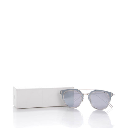 Christian Dior Composit 1.0 Round Sunglasses Silver 5 of 5