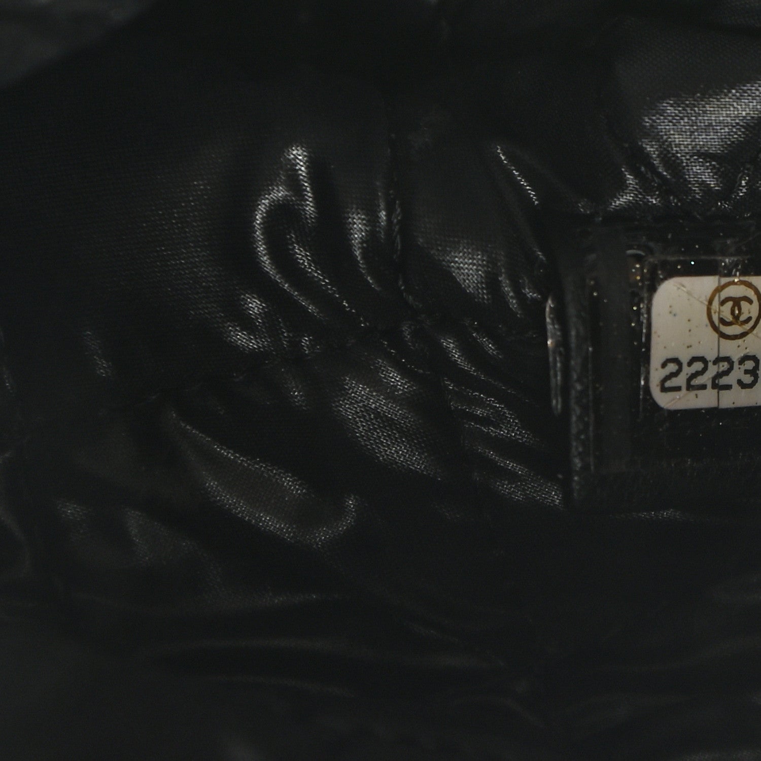 Chanel Lambskin Quilted Medium Cosmetic Case Black 7 of 8