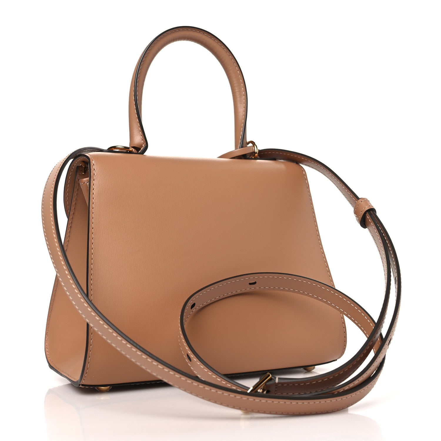 Delvaux Box Calfskin Mini Brillant Satchel Sand 3 of 9