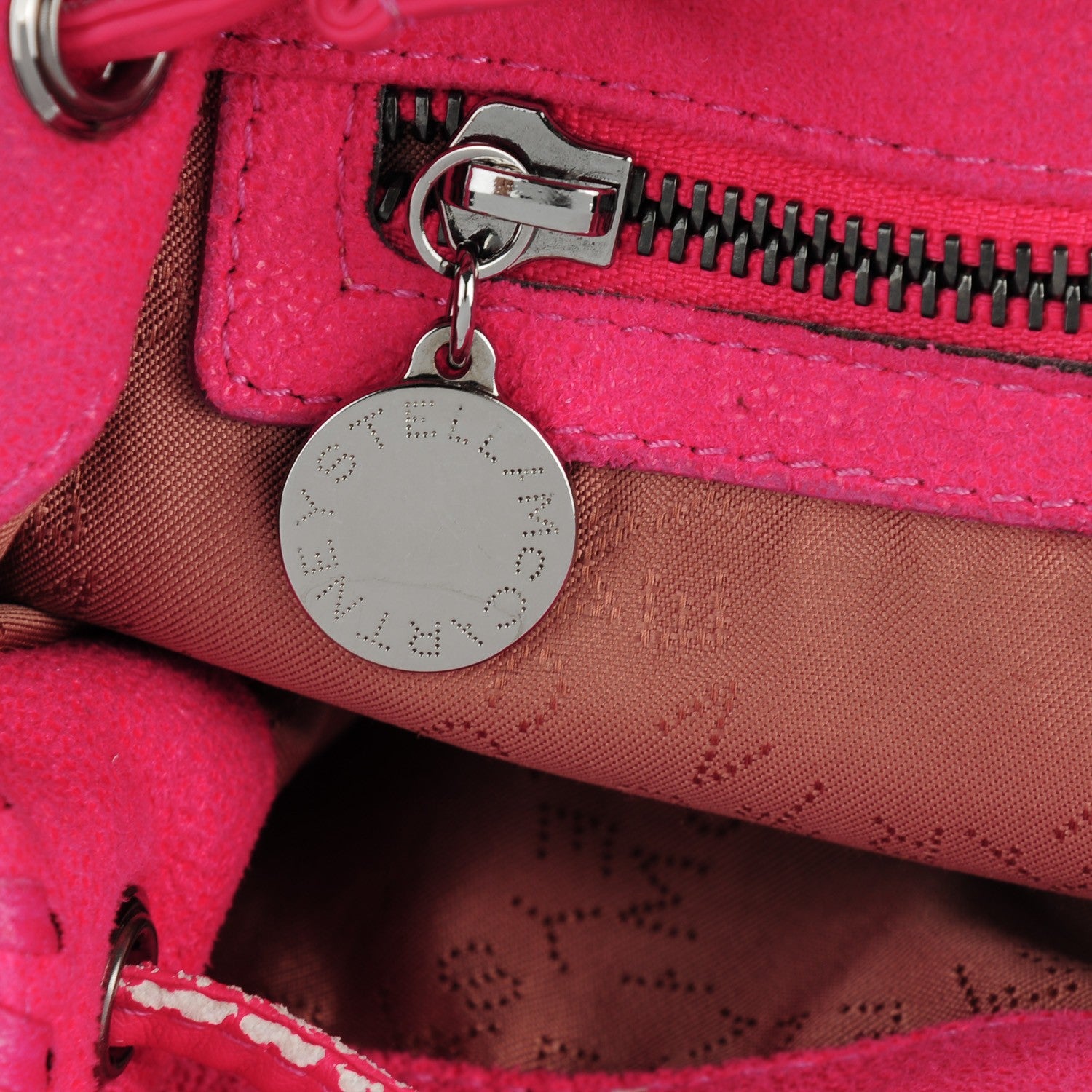 Stella McCartney Shaggy Deer Falabella Backpack Pink Fluo 7 of 9