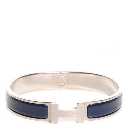 Hermes Enamel Narrow Clic Clac HH Bracelet GM Ardoise 1 of 5