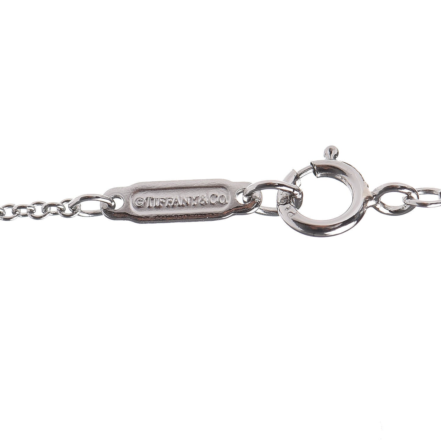 Platinum Diamond Petals Key Pendant Necklace