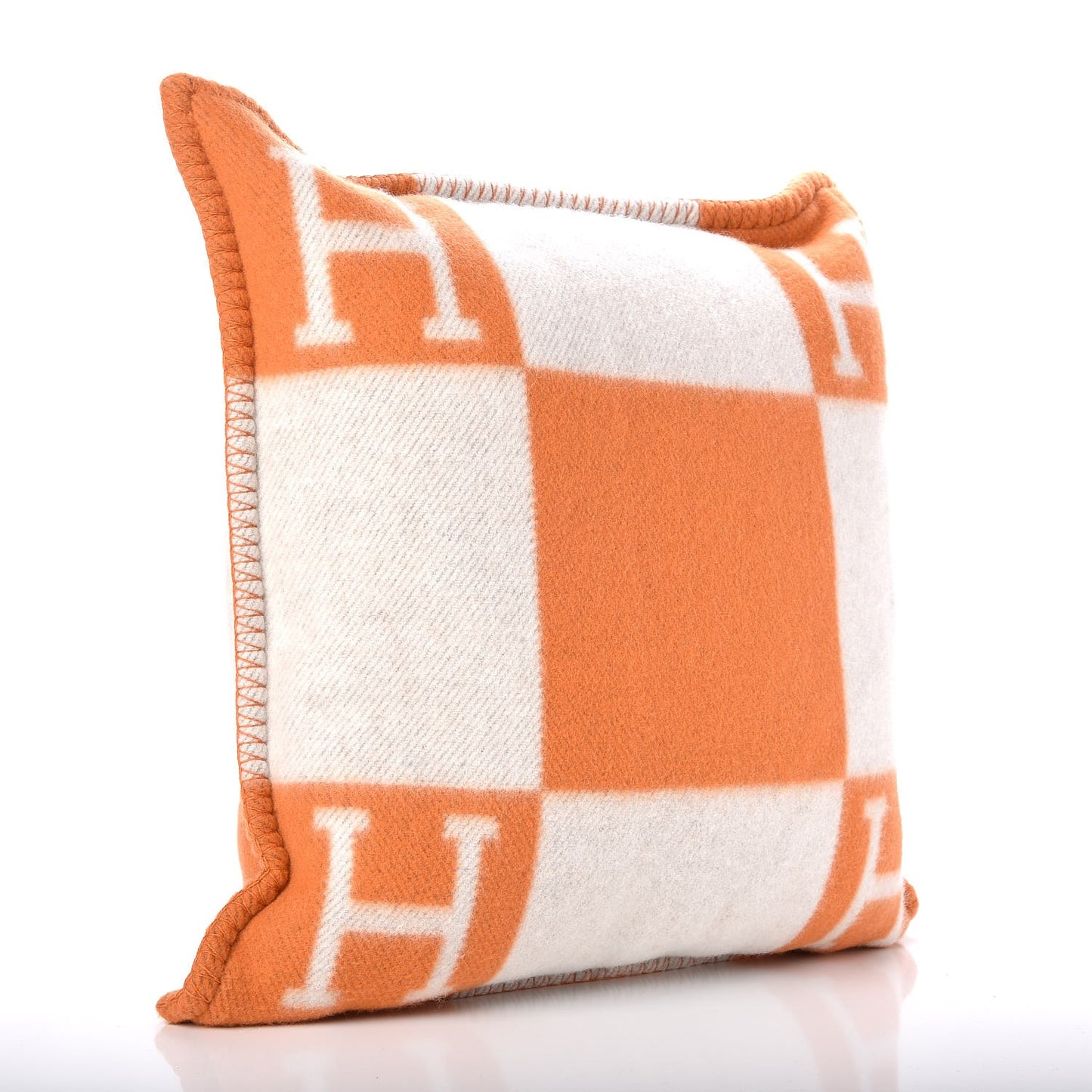 Wool Cashmere Avalon Pillow PM Ecru Potiron
