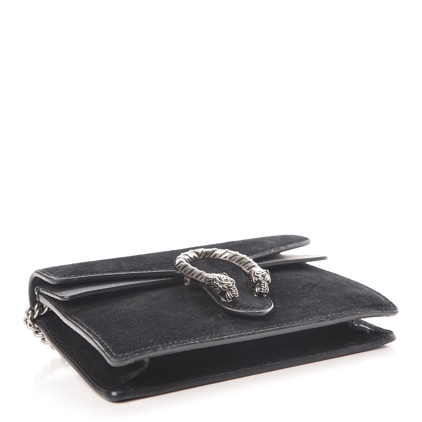 Suede Super Mini Dionysus Shoulder Bag Black